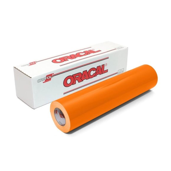 12" x 5 Feet LIGHT ORANGE Oracal 651 Cricut Hobby Craft Decal Vinyl Sticker - Picture 1 of 4